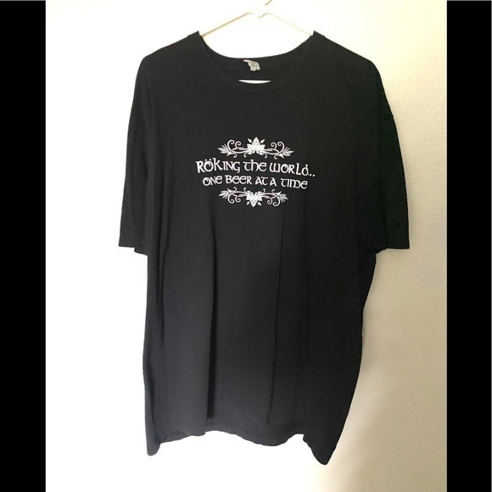ROCKING THE WORLD ONE BEER AT A TIME T-shirt - XXL